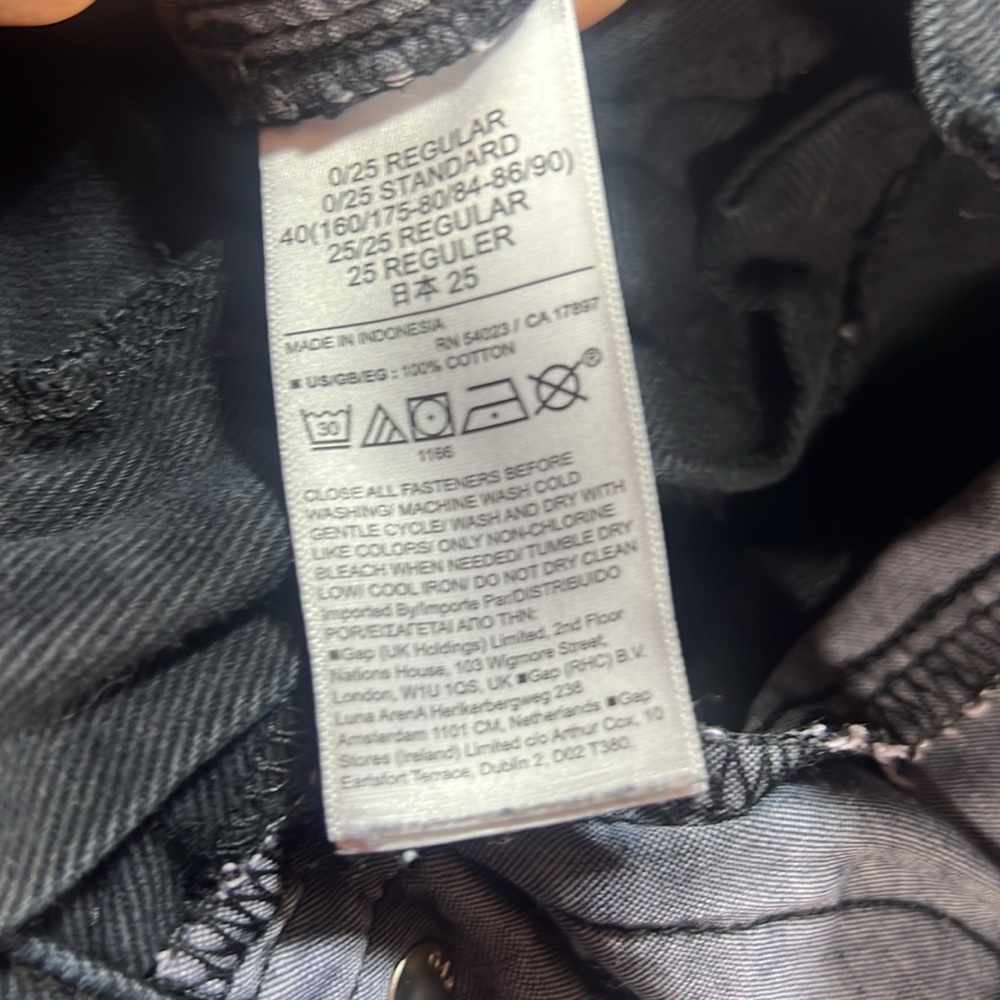 Gap high rise wide leg jeans size 0/25 - Picture 4 of 11